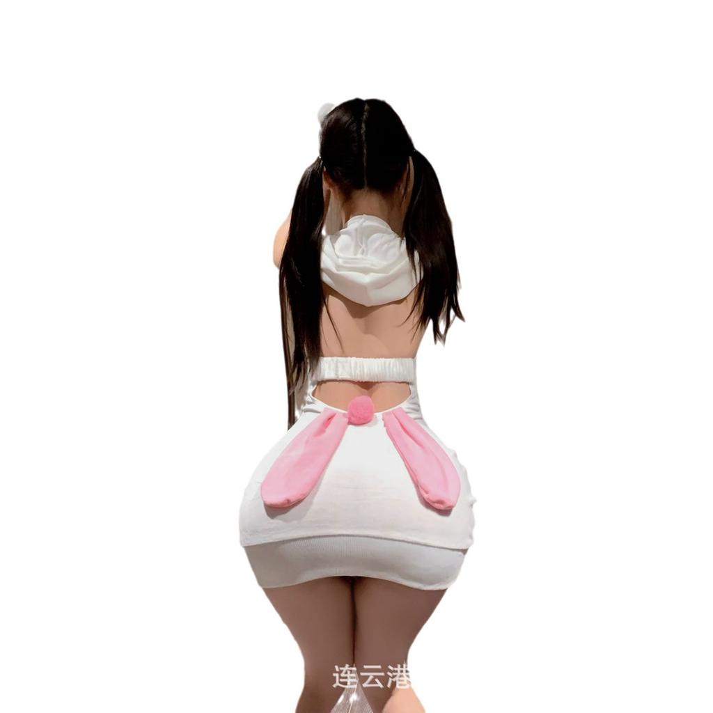 Sex underwear sexy bunny hip skirt uniform pure desire backless clothes qqny pajama suit