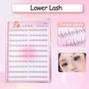Glue-Free Little Narcissus Lower Eyelash Natural Waterproof Comic Lower Lash Extension Clusters Eye Makeup Tool False Eyelashes