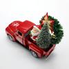 Christmas Metal Truck Decors with Christmas Wreath/Tree Table Decorations Christmas Farm Pickup Truck Decorations