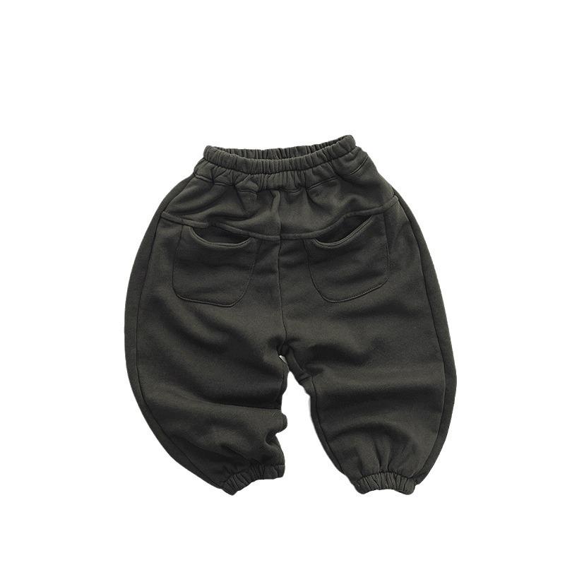 Ležérní dětské pletené kalhoty: Trendy korejský styl pro chlapce a dívky, všestranné dětské oblečení