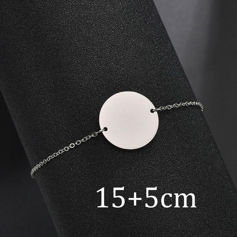 Atoztide Personalized Engrave Name Date Bracelet Set Stainless Steel For \Women Men Adjustable Link Cuban Chain Jewelry Gift