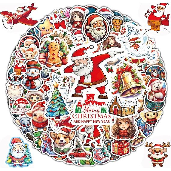 Stickers for Water Bottles, 200PCS Water Bottle Stickers for Kids, Waterproof Vinyl Stickers, Cute Stickers for Kids Classroom, Teacher Prizes Christmas Stickers