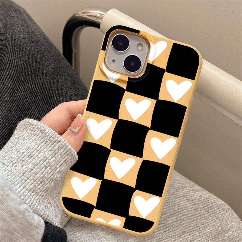 

Чехлы для мобильных телефонов iPhone 11 13 XR 15 Pro Max 12 14 Pro Max Чехол для iPhone 16 7 Plus 8 Plus XS Max Разлагаемые и экологически чистые iPhone 11 жёлтый