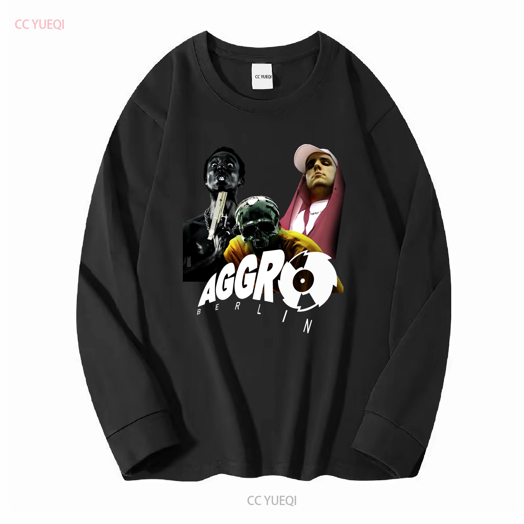 

Aggro Berlin rap band tee long or short sleeves vintage Washed fashion Slightly Stylish graphic Unisex Stretched Casual M