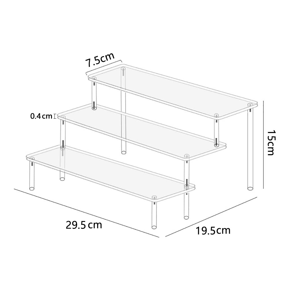 KIMEYA Ausstellungsständer, Acryl-Figurensammlung, Display, Acryl-Aufbewahrung, Figurendisplay, Montage, transparent, Längenständer, Display, Ständer, Koffer, Ständer,