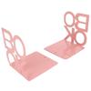 Book Support Organizer Metal Non Slip Heavy Duty L Shape Book Stopper for Shelf Cabinet