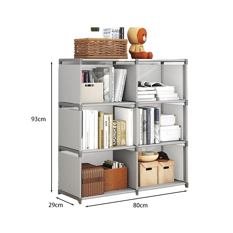 

Простая книжная полка, многослойный, простой в сборке книжный шкаф, простой в сборке держатель для книг, книжная витрина, органайзер для книг, полка для мусора 2row 3layer