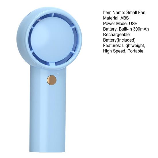 Mini Handheld Fan High Speed Wind USB Rechargeable Summer Cooling Fan Portable Outdoor
