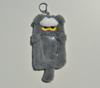 Cute Cartoon Grey Cat Plush Keychain Card Holder Mini Wallet ID Badge Case School Pass Bag Charm
