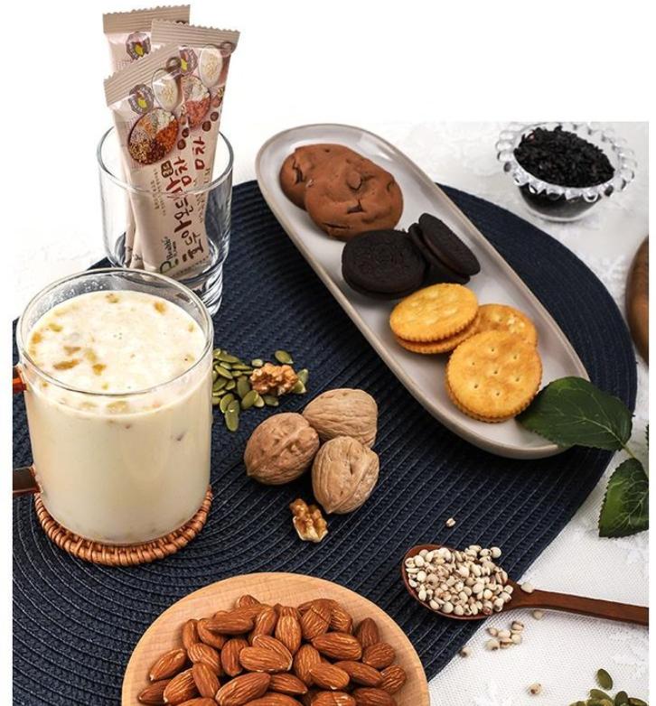 Walnuss Mandel Kastanie Tee Gold 50 Beutel Koreanischer Traditioneller Nuss-Korn-Tee