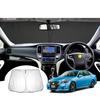 Toyota Crown 210 Series Car Sunshade for Sun Heat UV Easy Convenient Original Velcro [SKTU] Windshield, High-Density Fabric, Protection, Protection,