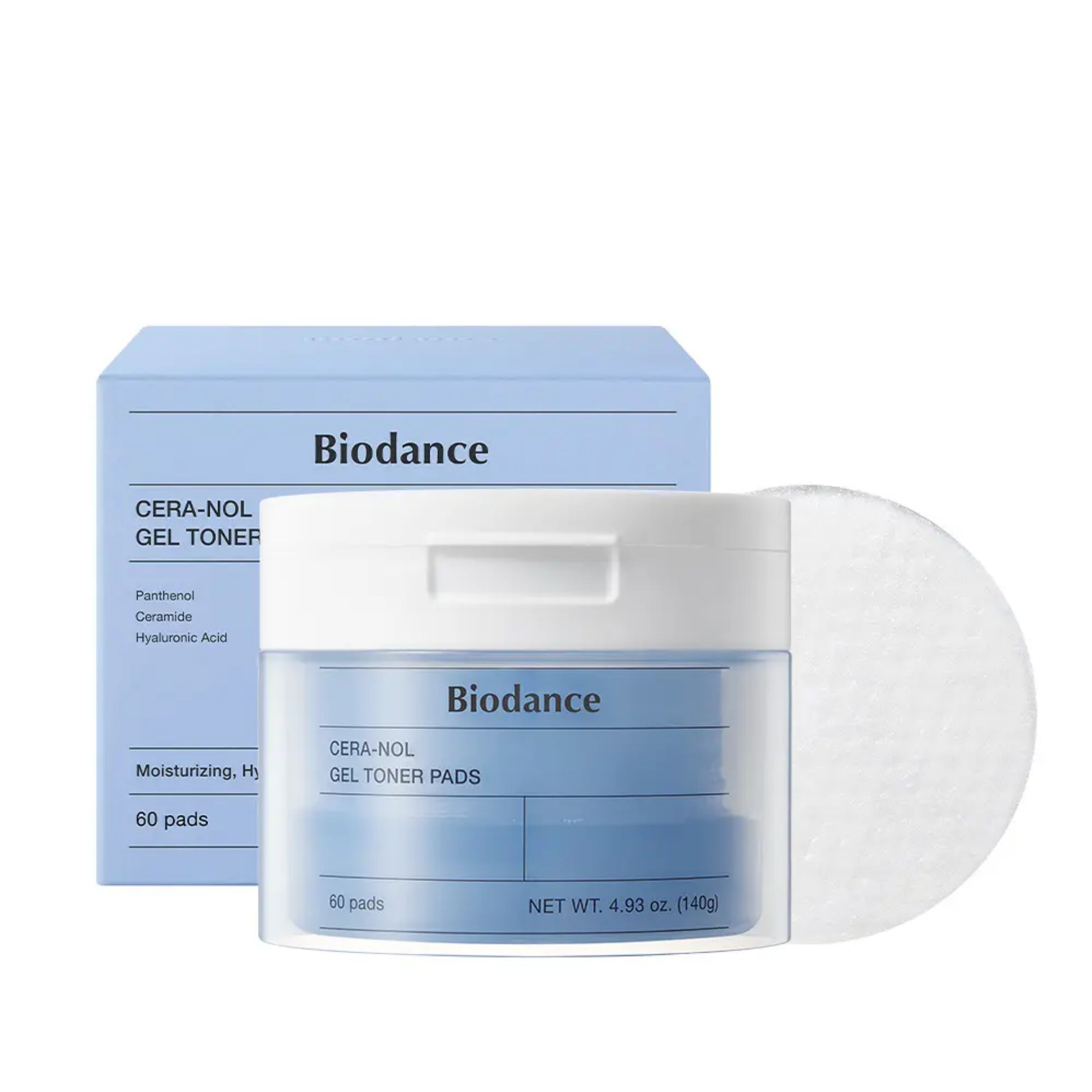 BIODANCE Гидро Цера-Нол Гелевые Тонер-Пэды 60 шт.