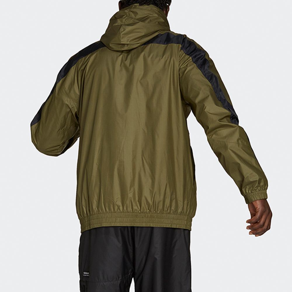 adidas Training Running Woven Hooded Jacket Men Outerwear Olive GT3744
