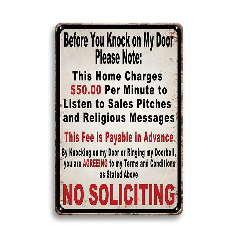 Warning Notice Vintage Metal Tin Poster Funny Metal Tin Signs Posters Plate for Garage Bar Cafe Club Home Room Wall Decor
