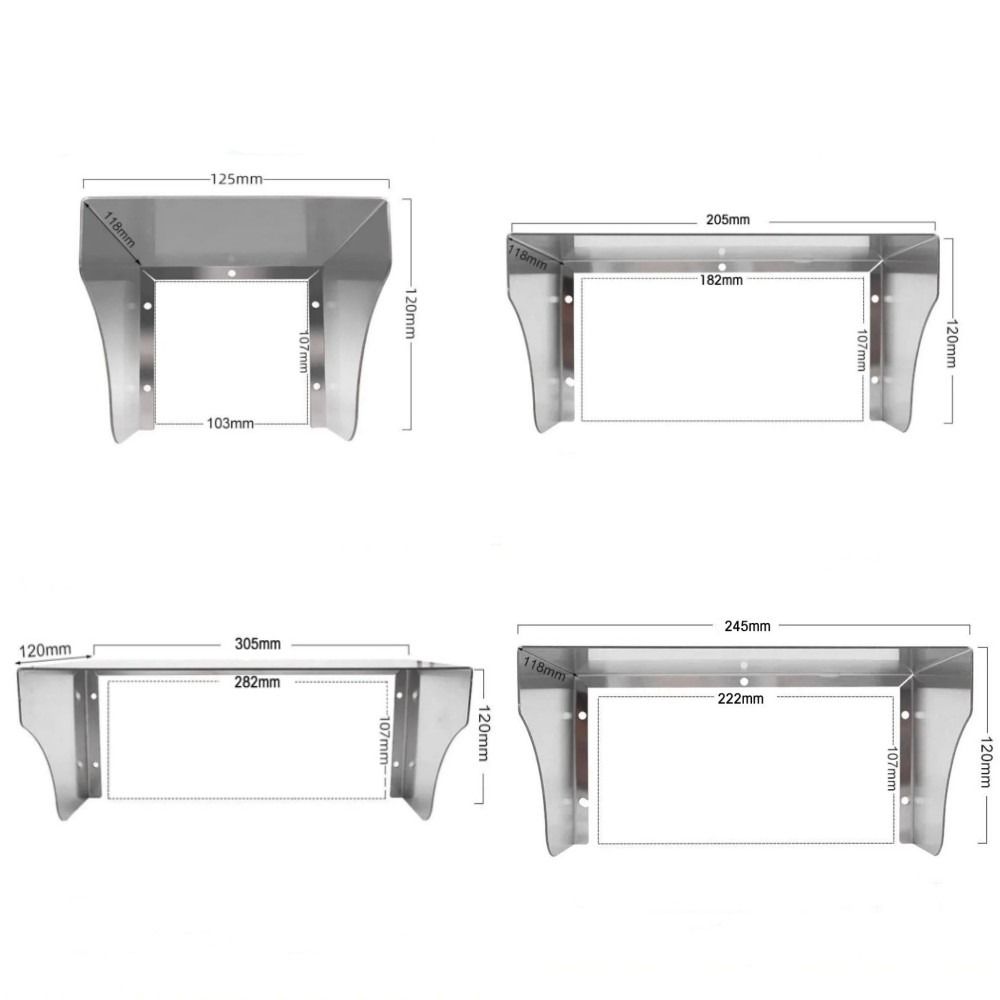 Stainless Steel Waterproof Socket Cover Rainproof Anti-collision Outdoor Switch Protection Socket Household Items