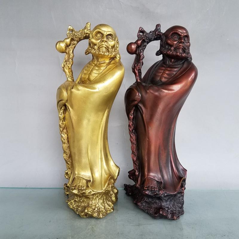 Master Of Desktop Decoration Chinese Zen Brass Bodhi Damo Buddha Home Living Room Hallway Ornaments