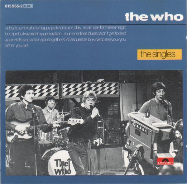 

CD WHO - The Singles 8159652 Polydor 1984 Europe Rock Used
