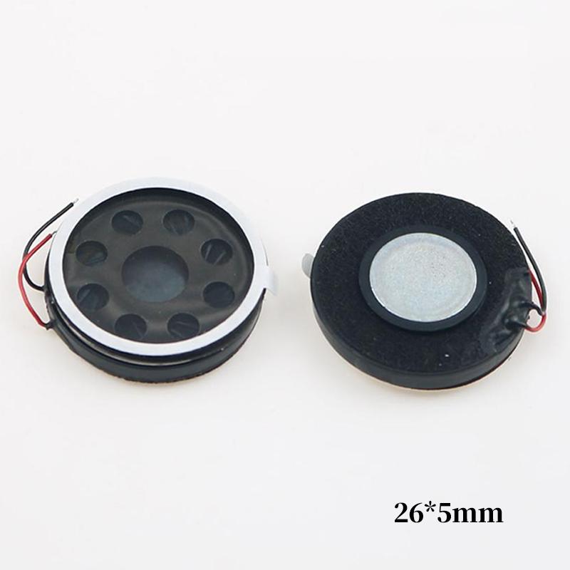 2PCS 13mm 15mm 16mm 18mm 18 20 23 26 28 30 MM Mini Speaker Round Runway Loudspeaker 8Ohm 0.5W For MP4 Toys Cellphone Small Audio