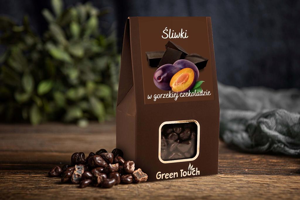 Śliwki Suszone W Gorzkiej Czekoladzie 100G