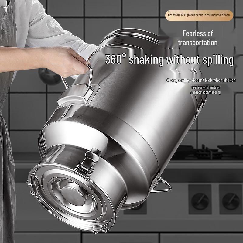 Xihe 5L Food Grade Stainless Steel Sealed Storage Container