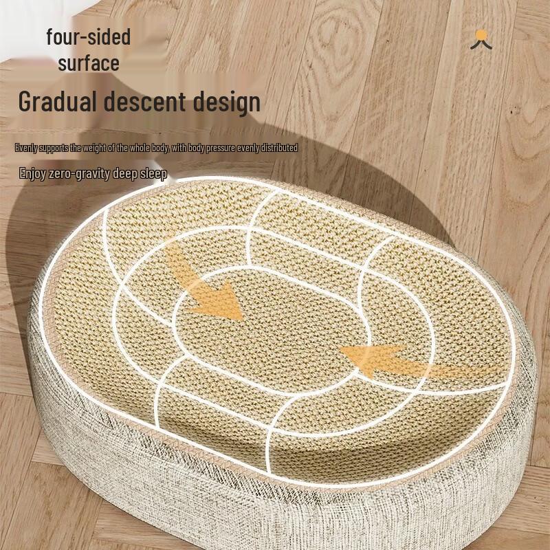 YUNXIAOSHI Wear-Resistant Sisal Cat Scratcher & Bed