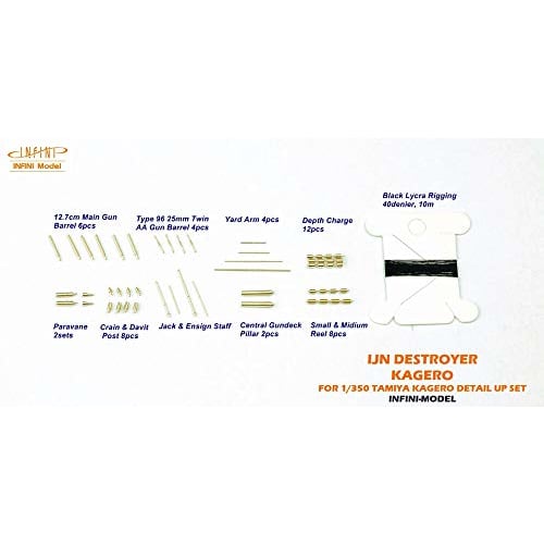 Infinimodel 1/350 IM Series Japanese Navy Destroyer Kagero Detail Up Set for T Company Plastic Model Kits (IM53503)