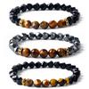 Facted Natural Obsidian Hematite Tiger Eye Beads Bracelets Men for Magnetic Health Protection Women Soul Jewelry Pulsera Hombre