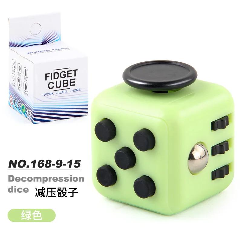 Solid Color Fidget Decompression Dice for Release Stress Autism Anxiety Relieve Adult Kids Stress Relief Anti-Stress Fidget Toys