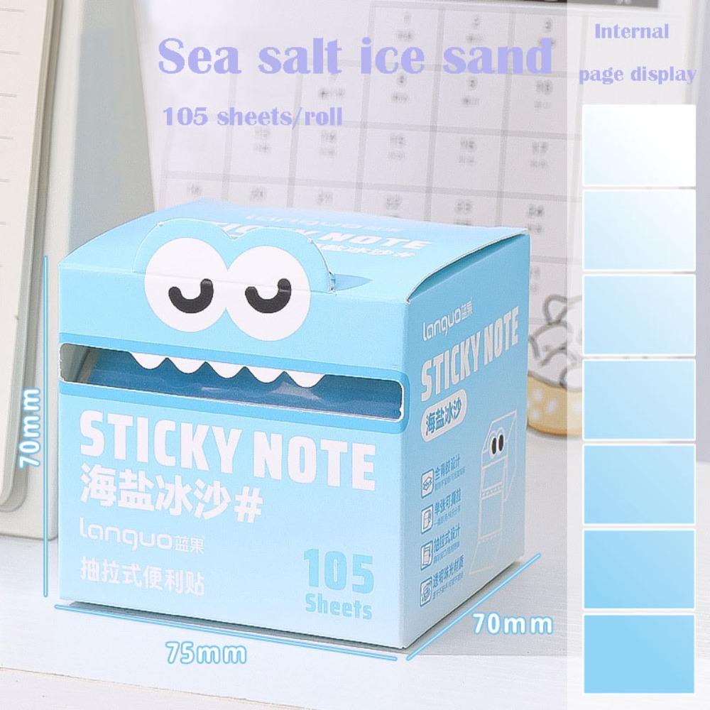 105 Sheets Cartoon Sticky Notes Pull Out Design Message Stickers  Office School Supplies Stationery