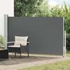 Einziehbare Seitenmarkise Anthrazit 300 x 180 cm Polyester