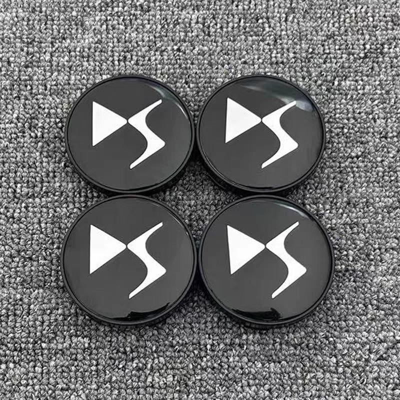 4 SZT./partia 60MM DS Koło Samochodowe Dekielki Piasty Centralnej dla DS DS3 DS5 DS6 Deesse logo PSA Stylowe Odporne na Zużycie Zamienne Osłony Przeciwpyłowe