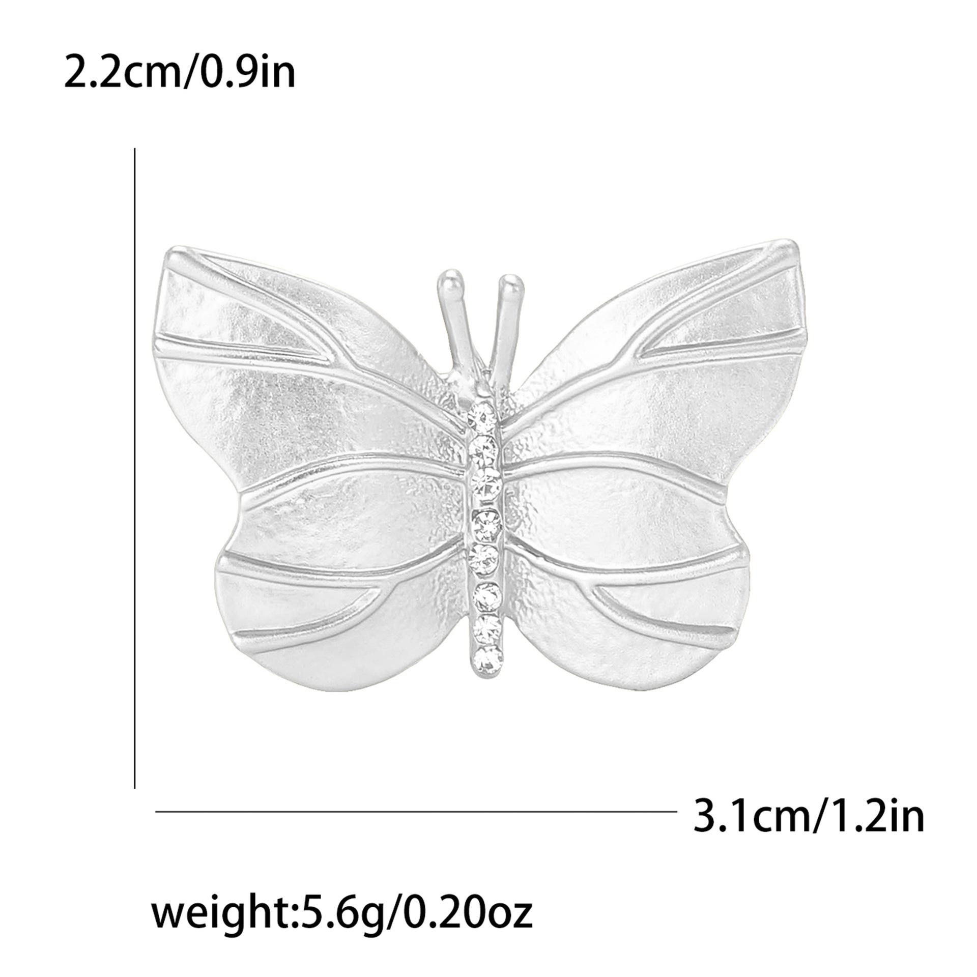 

Нежный сплав гальванизированная матовая бабочка брошь модный высококачественный женский костюм кардиган корсаж ювелирные изделия булавка