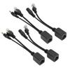 5 Pairs Power Over Ethernet POE Splitter Adapter Injector DC12V for IP CameraBlack