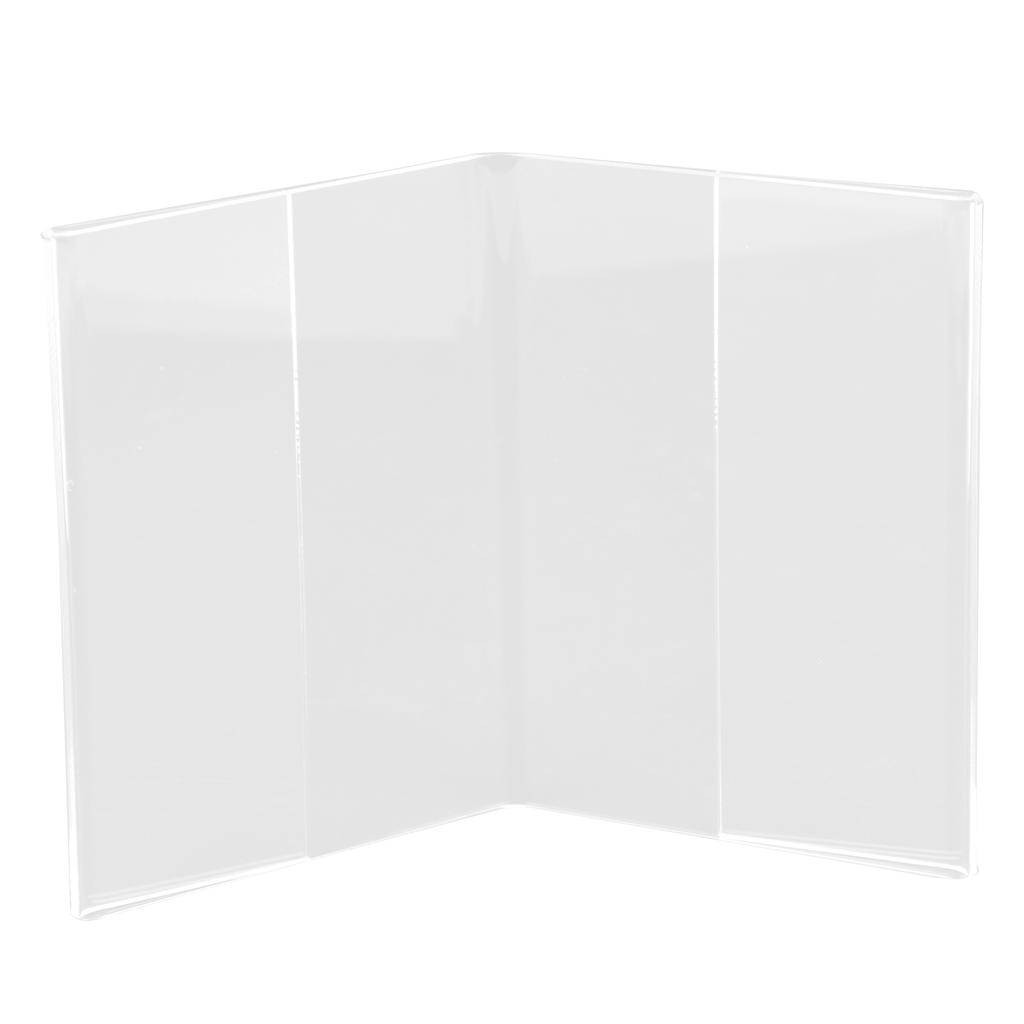 V Model Clear Acrylic Photo Frame Holder Free Standing Portrait for Instax Mini 3 Inch Film