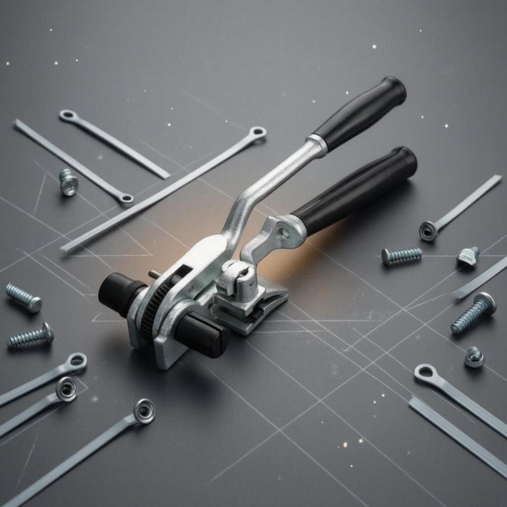 Cable Tie Tensioner with Cutter Manual Tensioning and Cutting Tool Stainless Steel for