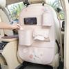 Cartoon Bear Car Hanging Storage Bag Seat Back Anti Kick Pad
