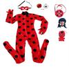 Ladybug Reddy Costume Anime Costume Ladybug Girl Cos Children's Miracle Mi Huankeqi Girl's Costume Performance Costume