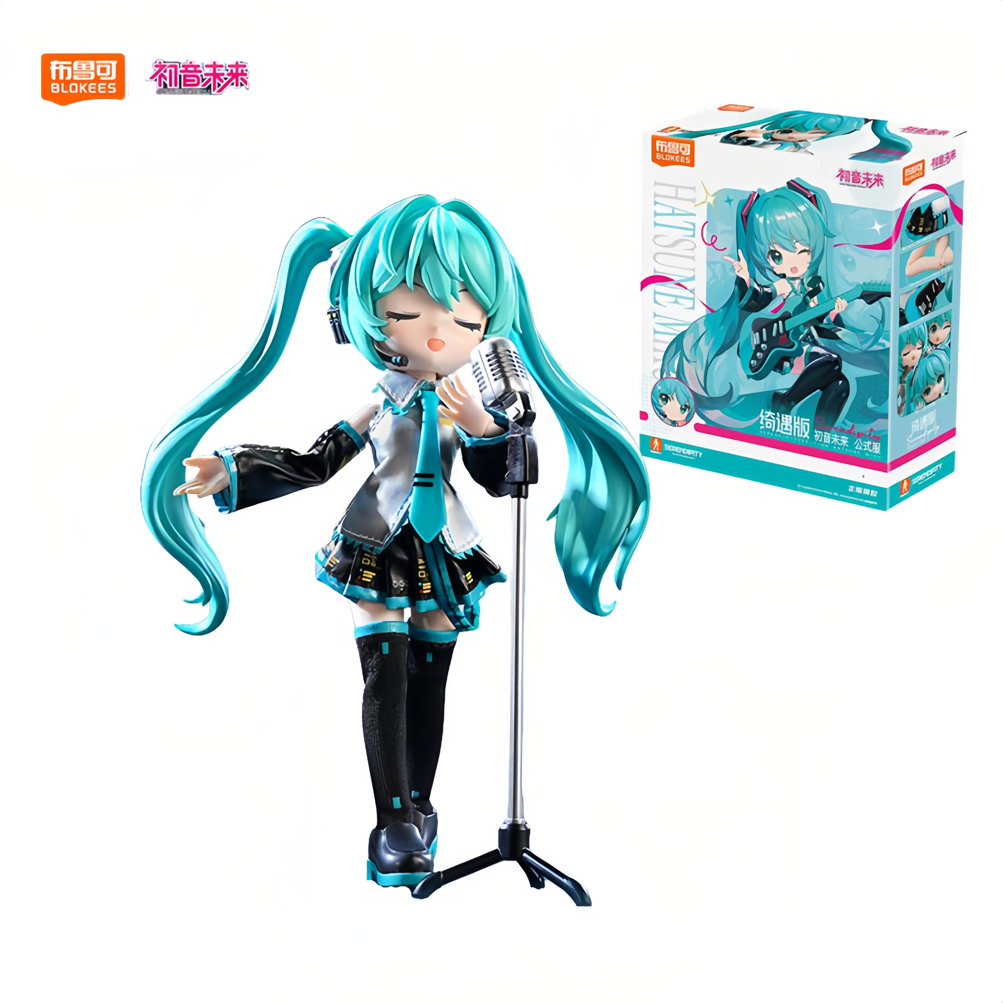 Hatsune Miku Q version 17th Miracle Edition Miku Singer Action Figure Joint Mobility Assembly Toy Doll Gift
