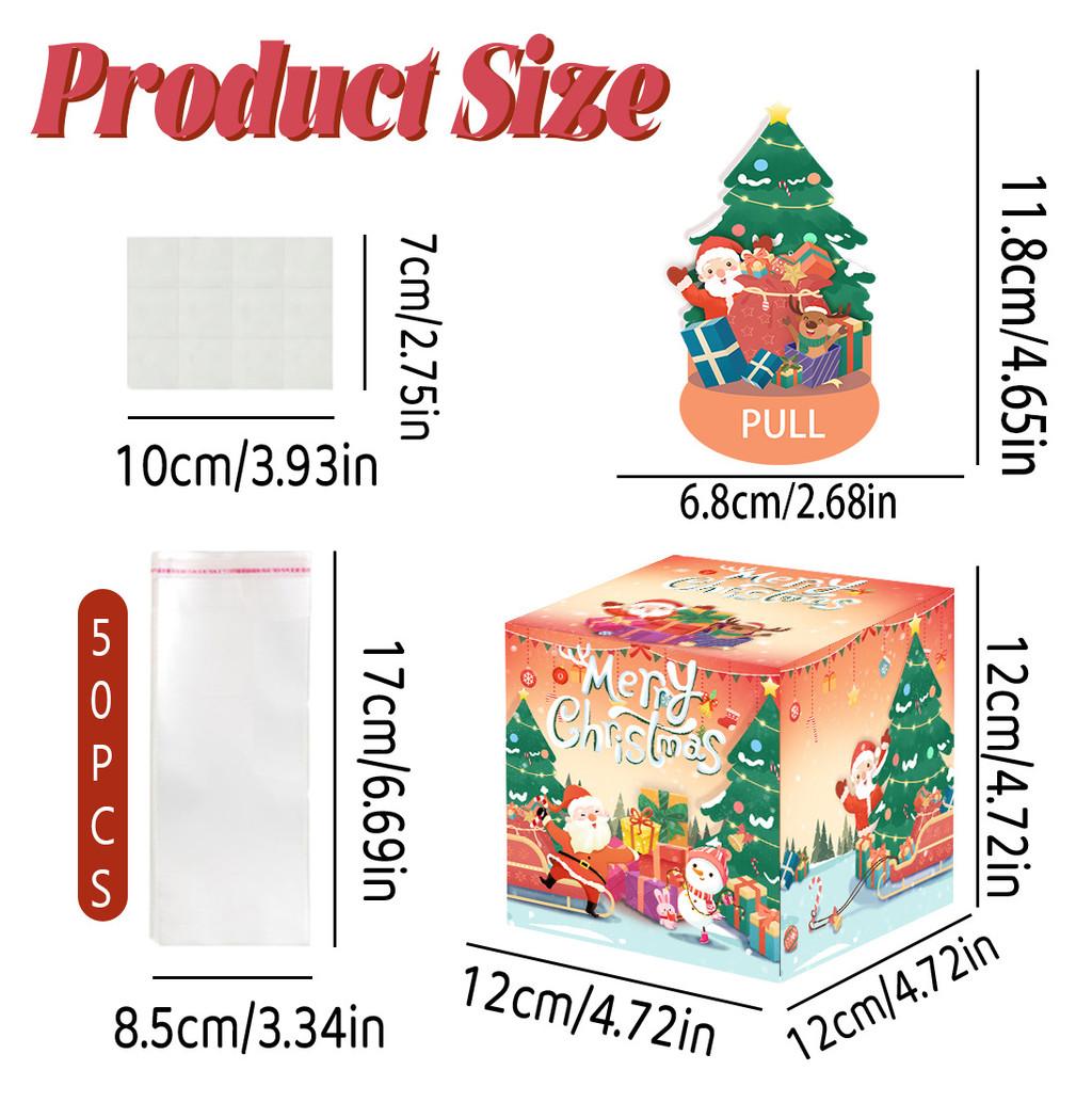 

Christmas Decor Party Red Gradient Theme Cash Box For Celebrations Gifting And