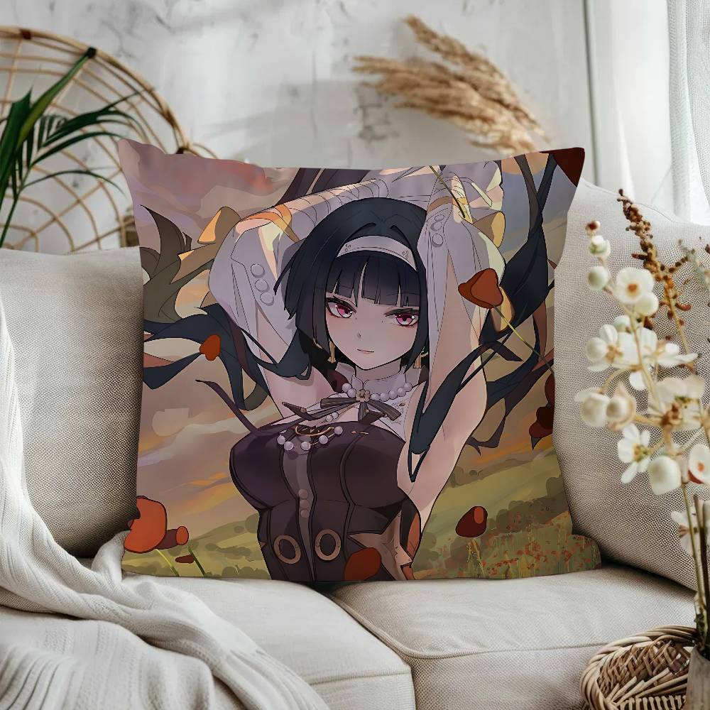 

Astra Yao Zzz Animatio Pillow Covers Cartoon Sofa Decorative Home Double-sided Printing Short Plush Cute Cushion Cover 16x16Inch