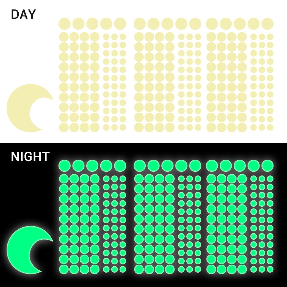 Sky In The Dark Wall Stickers 252 Adhesive Dots and Moon for Sky Decor For Kids Bedroom Birthday Gift