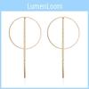 Tassel Alloy Minimalist Earrings For Women Fashionable European American Style