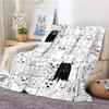 Cute Cat Series Printed Blanket for Sofa Bed Travel Camping Living Room Office Conditioning Blanket for All Seasons Gifts