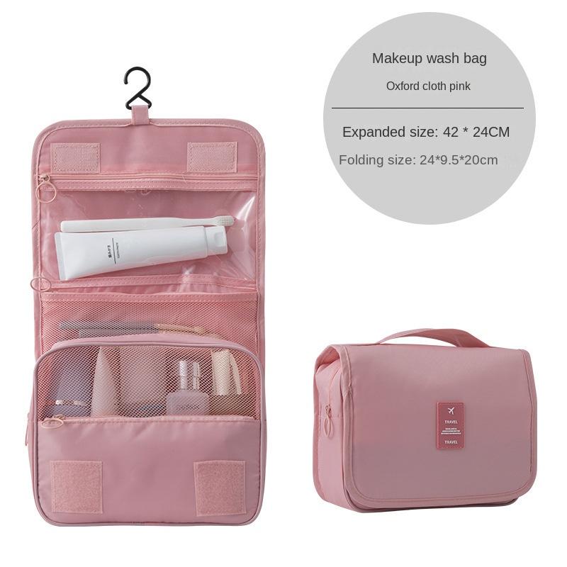 Make-up pro ženy Skládací cestovní kosmetické tašky s organizérem Oxford Vodotěsné Velkokapacitní kabelka do koupelny Korejská taška Nové