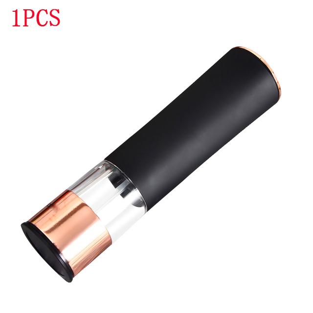 New Automatic Salt and Pepper Grinder Electric Spice Mill Battery Powered Adjustable Coarse Pepper Mill Kitchen Seasoning Too black 1PCS