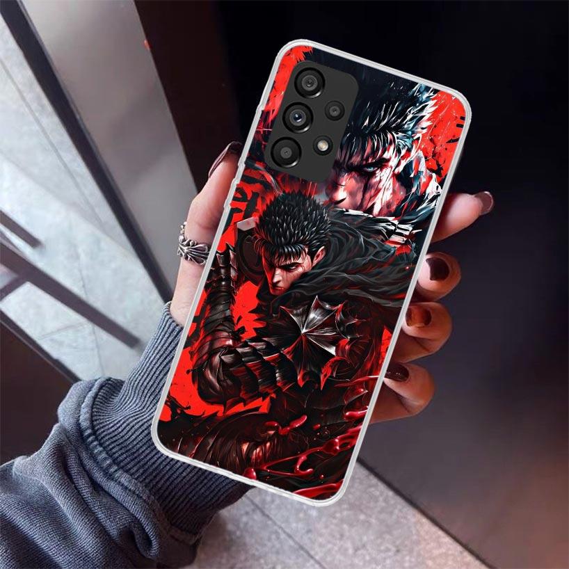 Black White G-Guts B-Berserks Phone Case For Samsung Galaxy A17 A57 A37 A16 A26 A36 A56 A15 A25 A35 A55 A14 A13 A54 A53 A34 A24