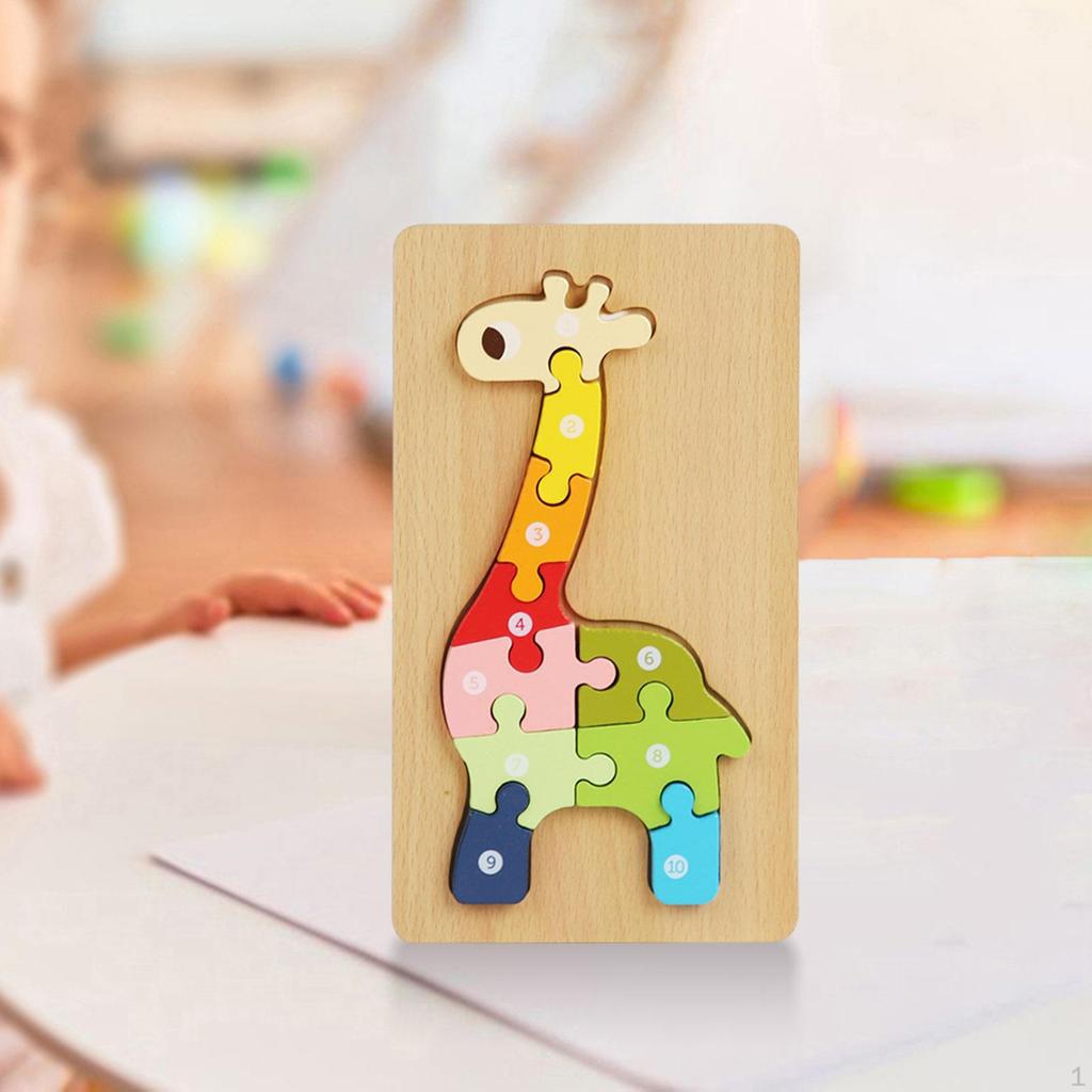 Jigsaw Wooden Puzzle, Activity Toys, Early Development, Preschool Travel Toy, Montessori Toys for