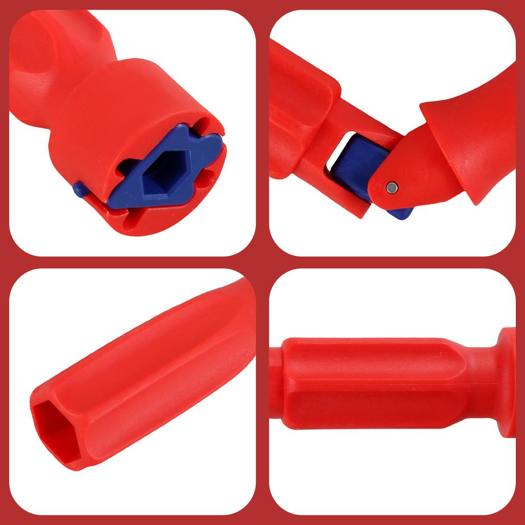 Professional Toilet Seat Repair Wrench Universal Toilet Seat Installation Key 17/13/10mm Anti-Slip Toilet Seat Fitting Spanner