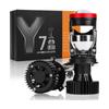 2PC Y7 Automotive LED Headlamps H4 Lens Super Bright Tangent Focusing High and Low Range Integrated LED Automotive Headlamps