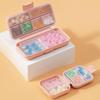 Desktop Mini Seven-Day Pill Organizer with Lid - Portable, Sealed Medicine Storage Box